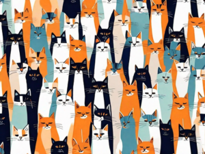 A multitude of different cats