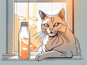 A cat basking in the sunlight near a window